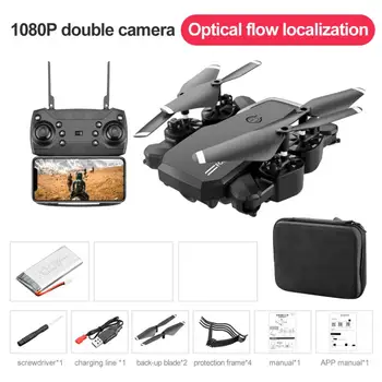 4K HD Camera Drone Aeriene 1080P Camera dubla Presiune a Aerului Altitudine de Întreținere în Alb Și Negru Drone RC Quadcopter Jucării Pliabil