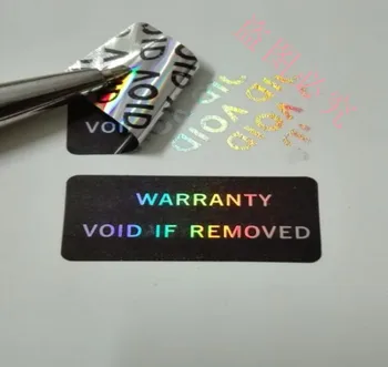 Electronice de GARANȚIE NULĂ DACĂ a fost SCOS holograma de unică folosință eticheta Autocolant void Laser anti-contrafacere ambalaj autocolante cu laser