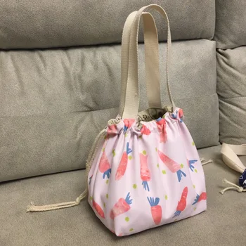 Stil japonez cutie de prânz sac de drăguț masa de prânz sac de panza de sac cordon portabile panza de sac cu orez sac geantă de mână sac de masa de prânz tote sac
