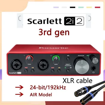 Focusrite Scarlett 2i2 (3rd gen), interfață audio amplificator pentru căști USB placa de sunet amplificator audio