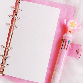 Kawaii Fata A6 Jurnal Notebook Agenda Planificator Săptămânal Organizator Separatoare Spirală Personal Jurnal De Călătorie Notepad Coreean Papetărie