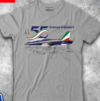 Frecce Tricolori Bărbați T-Shirt 55-a Aniversare Militar Italian 2019 Barbati Tricou de Moda Cool de Vara Streetwear Tricou