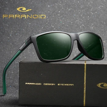 PARANOIC Epocă ochelari de Soare Polarizati pentru Bărbați Ochelari de Soare Pentru Barbati de Conducere Pătrat Negru Oculos Masculin 8 Culori Model 8652 P8652