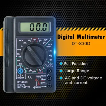 LCD Multimetru Digital AC/DC 750/1000V Digital Mini Multimetru cu Sonda Pentru Voltmetru Ampermetru Ohmmetru Tester Metru Accesorii
