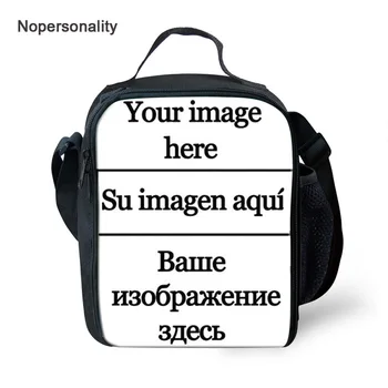 Nopersonality Personalizat Imaginea Ta Numele Sac De Masa De Prânz Izolate Copii Lunchbox Portabil Incalzi Femei Bărbați Lunchbag Picnic Saci De Alimente