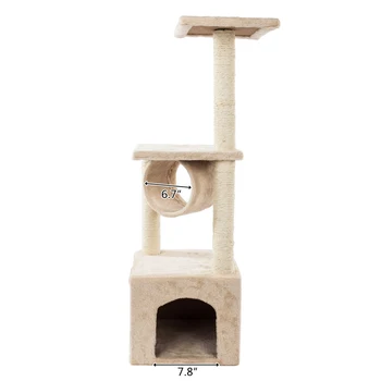 Rapid de Livrare Intern Animal de casă Pisică Copac Tower Condo Casa Scratcher Post de Jucărie pentru Pisică, Pisoi, Pisica Sărituri Jucărie cu Scara de Joc Copac
