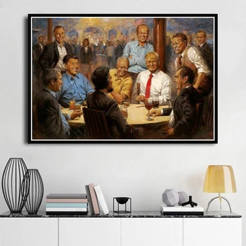 Mare SUA Postere si Printuri Atu Președintele Tablou Print Pe Panza, Arta de Perete Postere cu Imagini Abstracte Living Decor Acasă