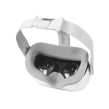 1 buc Silicon Moale Masca de Ochi Pad Acoperire Pentru Oculus Quest 2 Cască VR, Respirabil, Anti-transpiratie Blochează Lumina și Ochii Acoperiți De Ochelari 3D