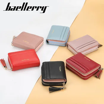 Baellerry scurt femei portofel moda fermoar multi-funcțional-coreean ciucure zero pungă multi bag cardul