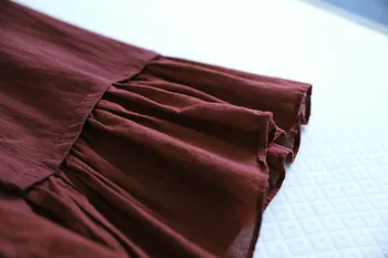 Femeile Bandaj Lung Maxi Trench Vintage Lenjerie De Pat Din Bumbac Paltoane 2020 Nouă Primăvară Mozaic Pierde Culoare Solidă Stil Chinezesc Pardesie