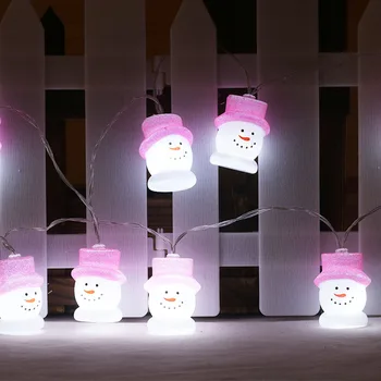 Om De Zăpadă De Crăciun Lumini Led-Uri În Aer Liber Șir Lampa Ghirlandă Perdea Dormitor Copii Veioza Cadou De Petrecere Patio Interior Usa Decor