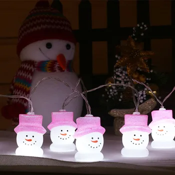 Om De Zăpadă De Crăciun Lumini Led-Uri În Aer Liber Șir Lampa Ghirlandă Perdea Dormitor Copii Veioza Cadou De Petrecere Patio Interior Usa Decor