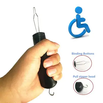2 în 1 Dressing Cârlig Trage cu Fermoar Helper Butonul Cârlig Dressing Ajutor Asista Instrumente pentru Vechi Disablity Parkinson, Sida