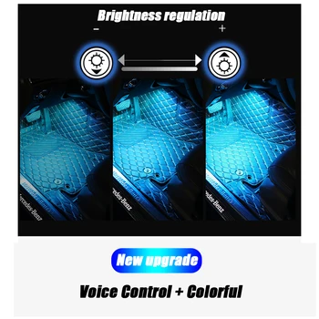Masina RGB LED lampă Decorativă Atmosferă de Lumină, Lumini de Interior Pentru Ford Focus 2 3 4 Mondeo MK5 MK3 MK4 Fusion Fiesta kuga ranger