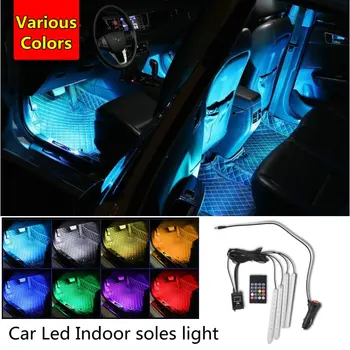 Masina RGB LED lampă Decorativă Atmosferă de Lumină, Lumini de Interior Pentru Ford Focus 2 3 4 Mondeo MK5 MK3 MK4 Fusion Fiesta kuga ranger