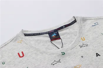 Regal de lux marca t-shirt pentru bărbați haine 2019 Vara din bumbac tricou barbati 3D broderie Tace & Shark t camasa pentru barbati plus dimensiune 3XL