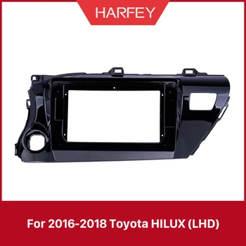 Harfey UV Negru, 10.1 inch radio auto Cadru pentru 2016 2017 2018 TOYOTA HILUX LHD Audio de Bord Tapiterie Măștii Panoului de Kit
