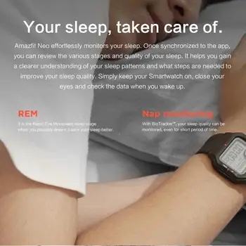 Versiune globală Amazfit Neo Smartwatch 28 de Zile de Viață a Bateriei Design Retro 5ATM Sport 3 Moduri de Ritm Cardiac Track Monitor Somn