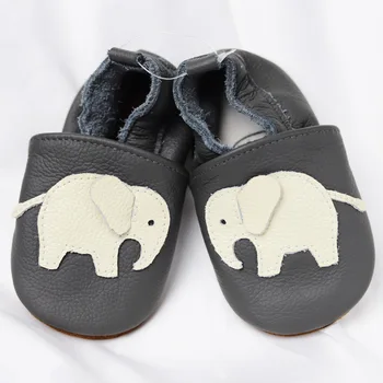 Interior Pantofi Pentru Copii Elefant Pre Walker Cauciuc Unic Piele Naturala De Inalta Calitate Bebe Banda Elastica
