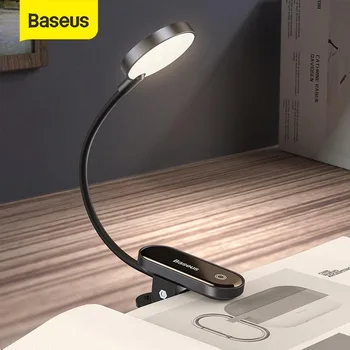 Baseus Lampa de Birou Led Clip-On Lumina de Noapte Lectură Calculator Tastatură iluminată de Protecție a Ochilor Lampa Cu USB de Încărcare Pentru Dormitor