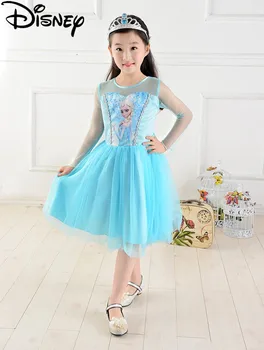 Disney Frozen rochie Elsa Anna Fete Printesa pentru Copii Fantasia Vestidos Sugari Copil de Vara pentru Copii de craciun carniva costum
