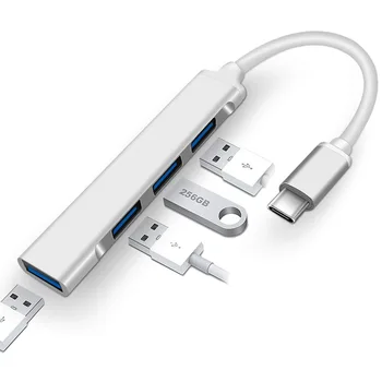 C USB HUB 3.0 2.0 Tip C 3.1 Multi 4 Port Splitter Pentru Lenovo Xiaomi Macbook Pro de Aer Calculator Pc Notebook Laptop-uri, Accesorii