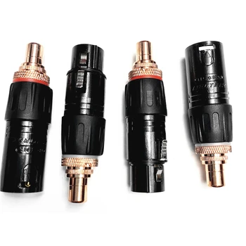 4buc Neutrik XLR Pentru RCA Feminin Adaptor Soclu Placat cu Rosu RCA Mufă pentru Conector Audio HIFI
