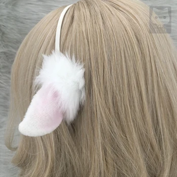 MMGG noi Arknights Eyjafjalla cosplay costum accesorii minunat lumina violet alb Urechile articole pentru acoperirea capului hairhoop pentru fata pentru femei