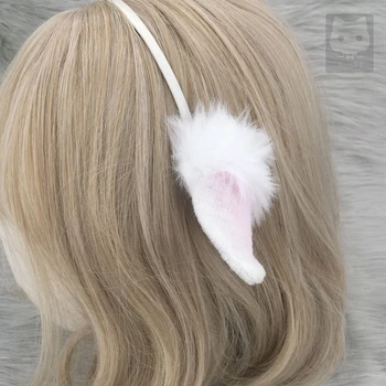 MMGG noi Arknights Eyjafjalla cosplay costum accesorii minunat lumina violet alb Urechile articole pentru acoperirea capului hairhoop pentru fata pentru femei