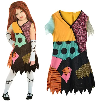 Copii Femei Adulte Coșmar Înainte De Crăciun Pentru Copii Sally Costum Rochie Costum Pentru Petrecerea De Halloween Pentru Copii