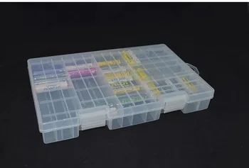 Super volum din Plastic Transparent Bateriei Cutie de Depozitare pentru plasat 100buc AAA AA Battery Holder Container acoperit termina kit cutie