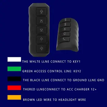 Universal Luminos Masina Telecomanda de pe Volan Butoane Bluetooth DVD Butonul de Navigare Multi-Funcția de Controler Wireless