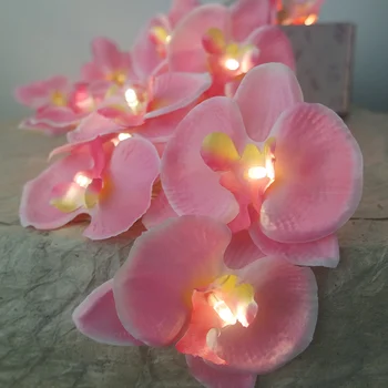 Noutatea orchid Flower Fairy Șir de Lumini 3M 20 de Led-uri, Vacanță de Iluminat florale de alimentare de la baterie,Decor Nunta,Oglindă lumina