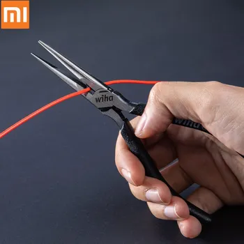 Original Xiaomi Mijia Wiha High-carbon negru 6 inch Oțel Lung nas clește pentru Depanator de calculatoare