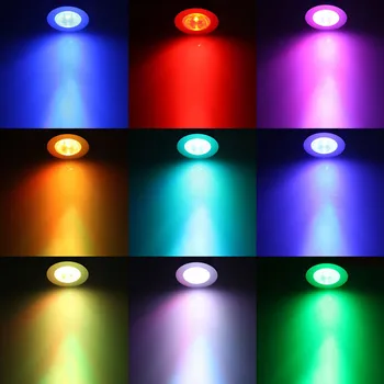 LED-uri RGB Bec 16 Schimbare de Culoare 5W LED Spoturi led RGB Bec Lampa E27 GU10 E14, MR16 GU5.3 + Control de la Distanță 85-265V & 12V
