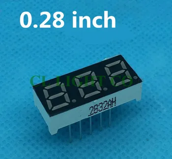 3 Pic 0.28 inch Digital Tub LED Galben Lumina de Afișare cu 7 Segmente anod comun 22.6*10*6.1 mm tub Nixie