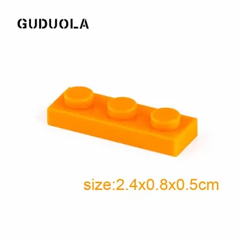 Guduola Bloc Placa 1X3 MOC Piese Compatibile 3623 Bază Caramida Pixel Pictura Cod QR Particule Mici Blocuri 192pcs/lot