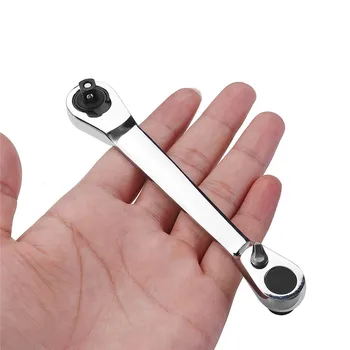 Multifunctional Mini 6,35 mm Cheie cu Clichet Dublă utilizare Spanner Cheie Rapid Maneca Cheie Unelte de Mână