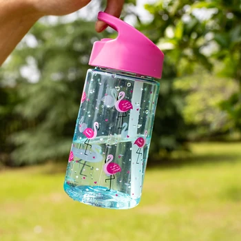 Toursun design de marcă BPA gratuit 360ml portabil sănătos tritan plastic copii paie sporturi de apă potabilă sticla