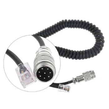 8 Pin la RJ-45 Modular Plug Mic Cablu Adaptor pentru Yaesu Microfon MD-200 MD-100 M-1 M-100 FT-450 FT-900 FT-991 de Emisie-recepție