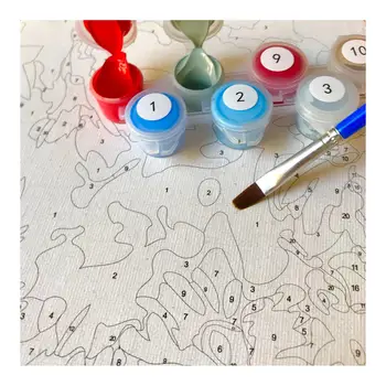 Pictura de numere Hobby Set Vopsele și Pensule Incluse 40x50cm Încadrată