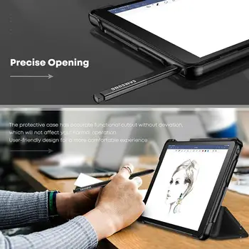 Pentru Samsung Galaxy Tab a 8.0 P200 P205 S Pen 2019 SM-P200 Caz Slim Piele Stand Ori Cover Pentru Galaxy Tab 8 P200 Funda Caz