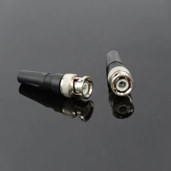 100buc Solderless Conector BNC Drept Adeziv de Lipire fără Blocare Mătase de Monitorizare Video Camera Adaptor Q9 Mufă Dreaptă 18949