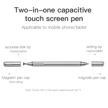 Baseus Stylus Capacitiv Ecran Touch Pen Pentru Apple Pencil 2 iPad Pro 9.7 10.5 12.9 2018 Tableta iPhone Telefon Inteligent Penna Pen
