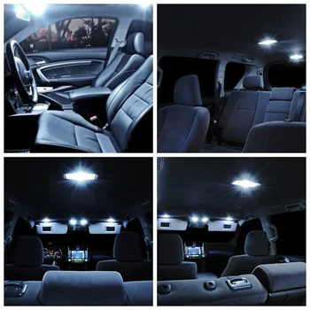 10 buc Becuri Albe LED Pachet de Interior Kit Pentru Ford Explorer 2006 2007 2008 2009 2010 Cupola de lumină de inmatriculare Ford-B-12