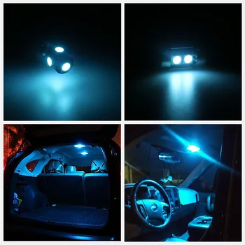 10 buc Becuri Albe LED Pachet de Interior Kit Pentru Ford Explorer 2006 2007 2008 2009 2010 Cupola de lumină de inmatriculare Ford-B-12