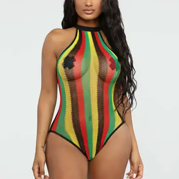 Femei dintr-O bucata Bikini Vara pe Plaja Rainbow de Culoare 2019 Nou costum de Baie cu Dungi de Costume de baie Costum de Baie Bikini Costum Beachwear