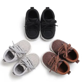 Pantofi pentru copii Nou-născuți Băieți Prima Pietoni copii Mici Copii PU Adidasi 0-18 Luni
