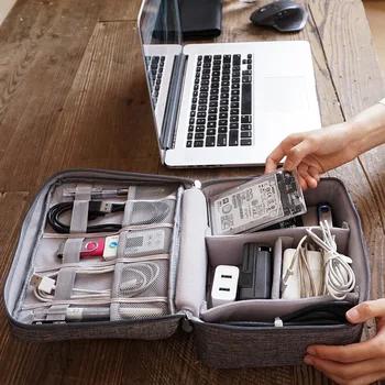 New Travel Bag Cablul Digital Portabil USB Gadget Organizator Încărcător Fire Cosmetice cu Fermoar kit Caz de Călătorie Accesorii Consumabile