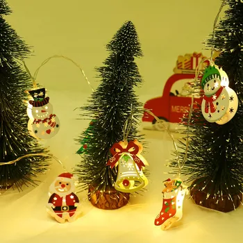 Ghirlanda de craciun cu LED-uri Lumini Șir Crăciun Fericit Decoratiuni Pentru Casa Ornament de Crăciun Anul Nou Decor 2021 Nanvidad Xmas